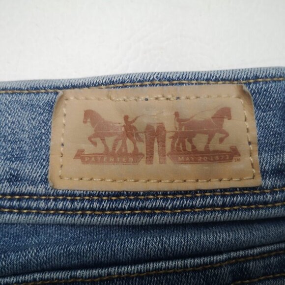 Levi's 512 Ladies Size 8 Perfectly Slimming Straight Leg Medium Wash Blue Jeans - Picture 4 of 16